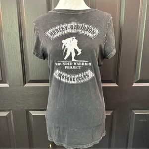 Harley Davidson Wounded Warriors T-Shirt - Size Large
